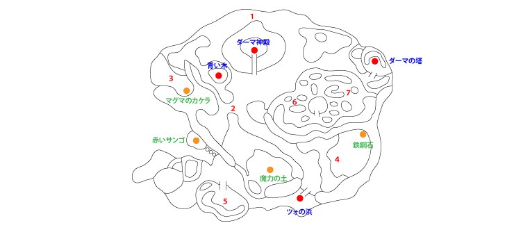 アユルダーマ島マップ