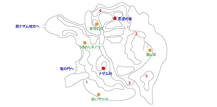 東ナザム地方マップ