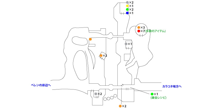 カラコタ橋マップ