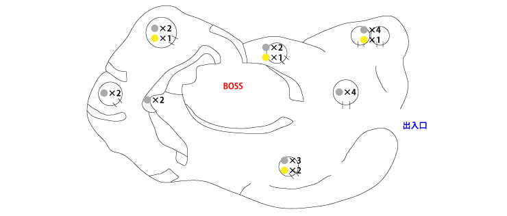 カルバドの集落マップ