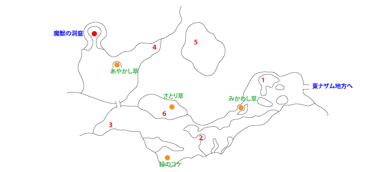 西ナザム地方マップ